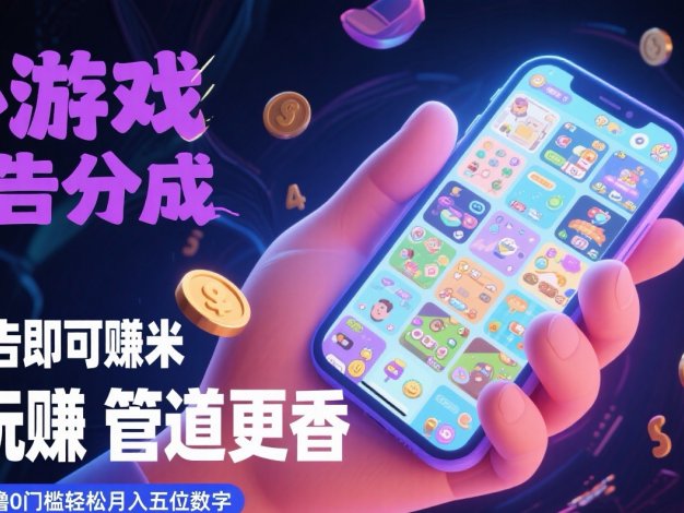 看广告即可赚米 自玩赚 管道更香 真正的零撸零门槛