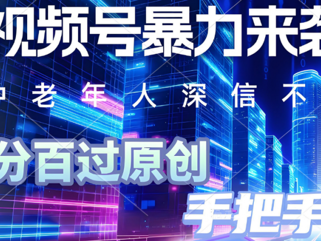 视频号小众暴力赛道，最新带货玩法，小白也能轻松日入500+ 保姆及教程
